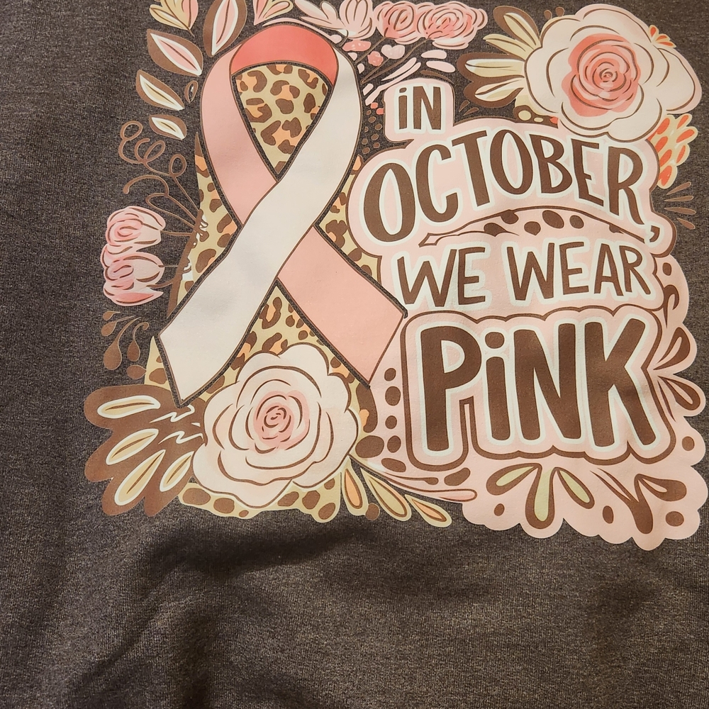 Pink Ribbon Graphic Women's Sweater